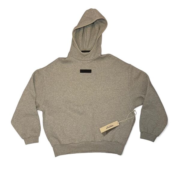 Fear of God Other - Fear of God Essentials Men’s front and back logo patch Heather grey hoodie XS